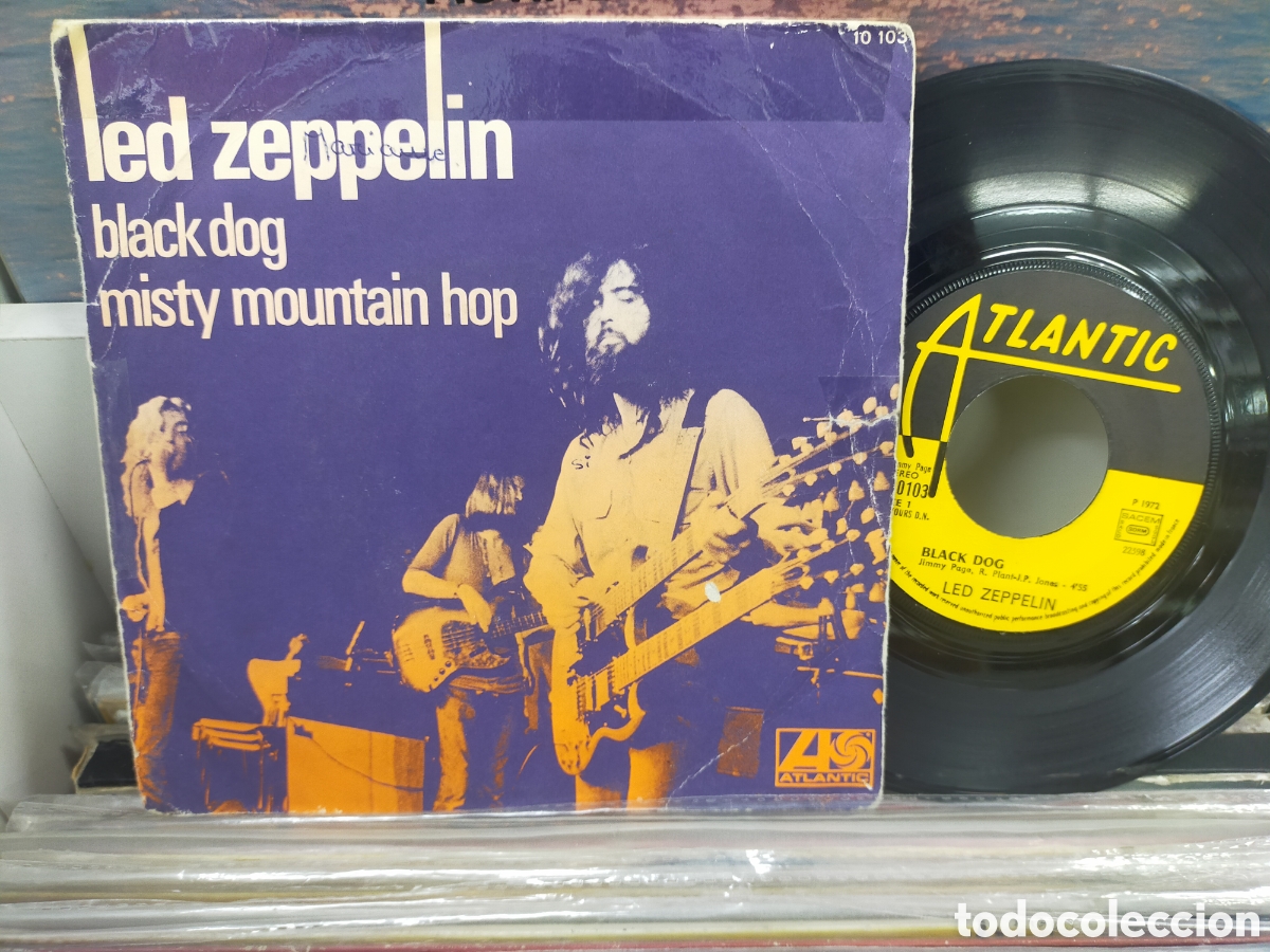 Discos de vinilo: Led Zeppelin single black dog Francia - Foto 1