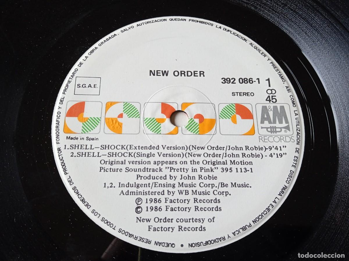 Discos de vinilo: New Order - Shell-Shock - Maxisingle original AM records 1986 - Foto 4