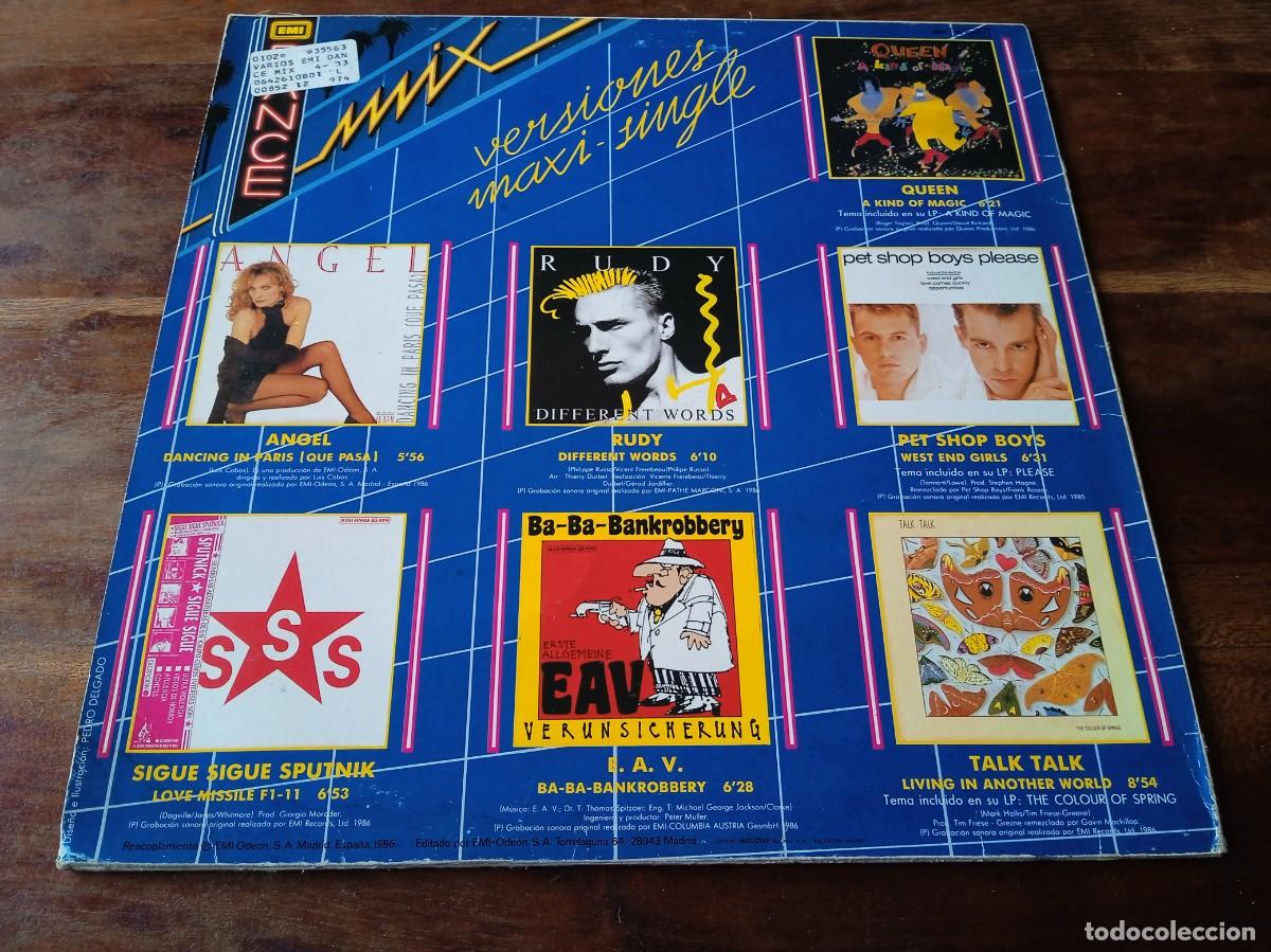 Discos de vinilo: Varios - Emi Dance Mix versiones maxisingle - Lp original EMI odeon 1986 - Foto 2