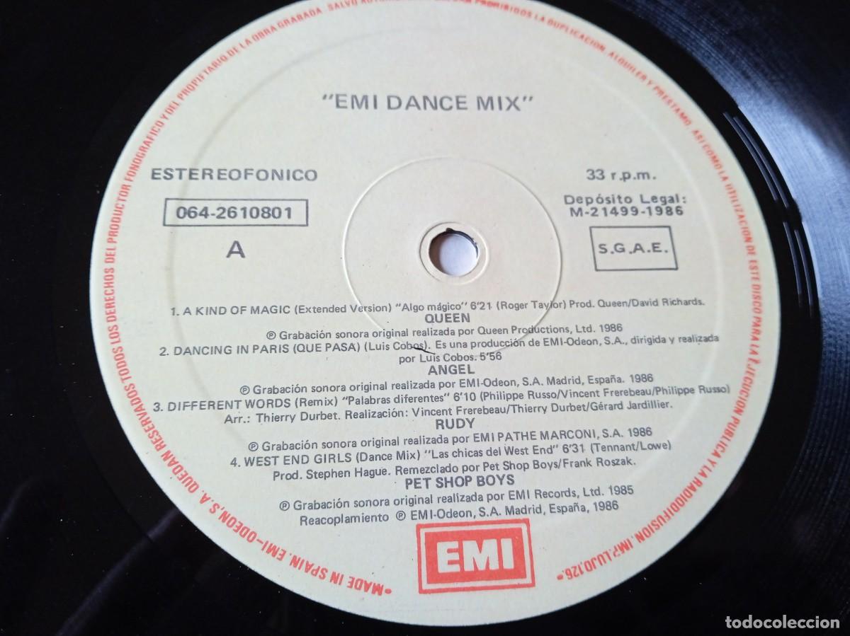 Discos de vinilo: Varios - Emi Dance Mix versiones maxisingle - Lp original EMI odeon 1986 - Foto 4
