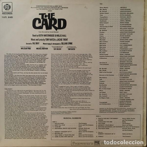 Discos de vinilo: Original Cast &ndash; The Card - Foto 2