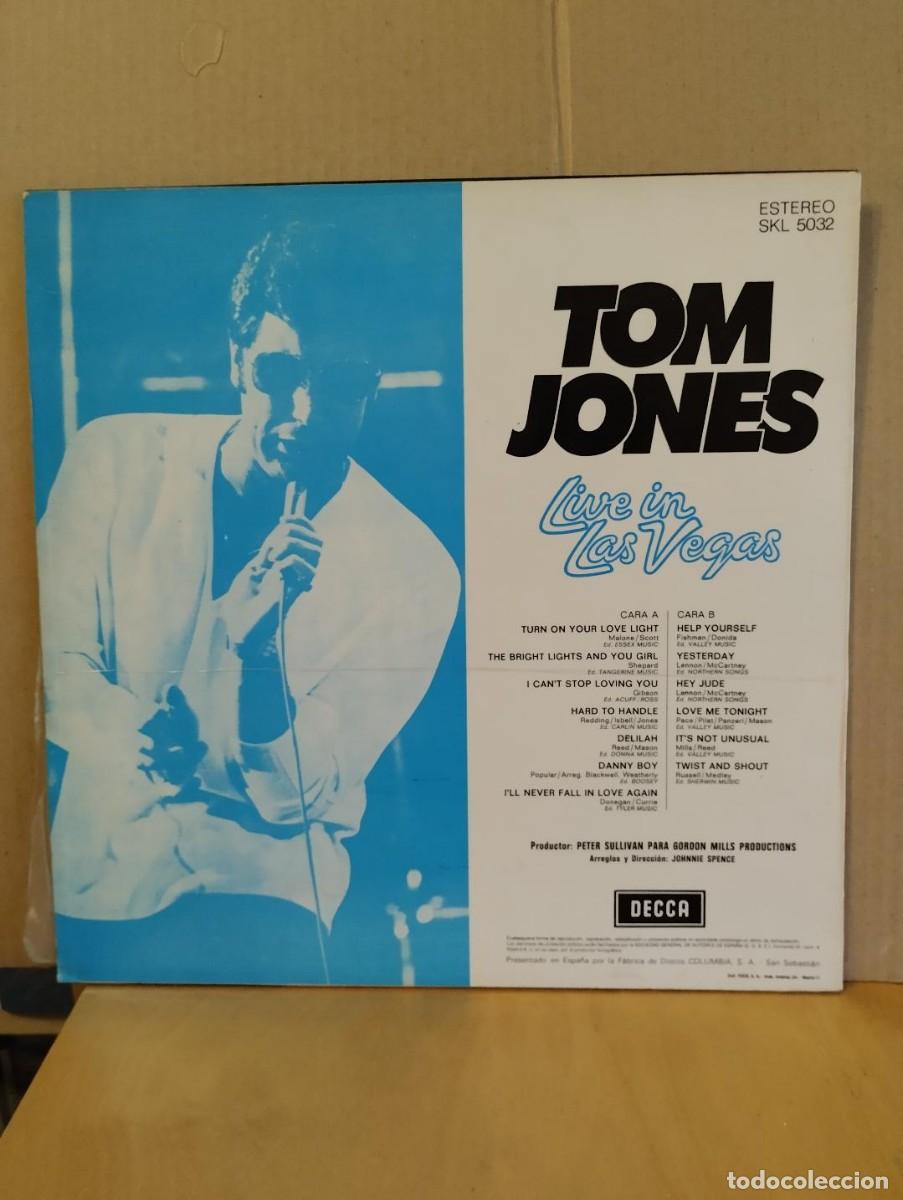 Discos de vinilo: TOM JONES ---- LIVE IN LAS VEGAS - Foto 2