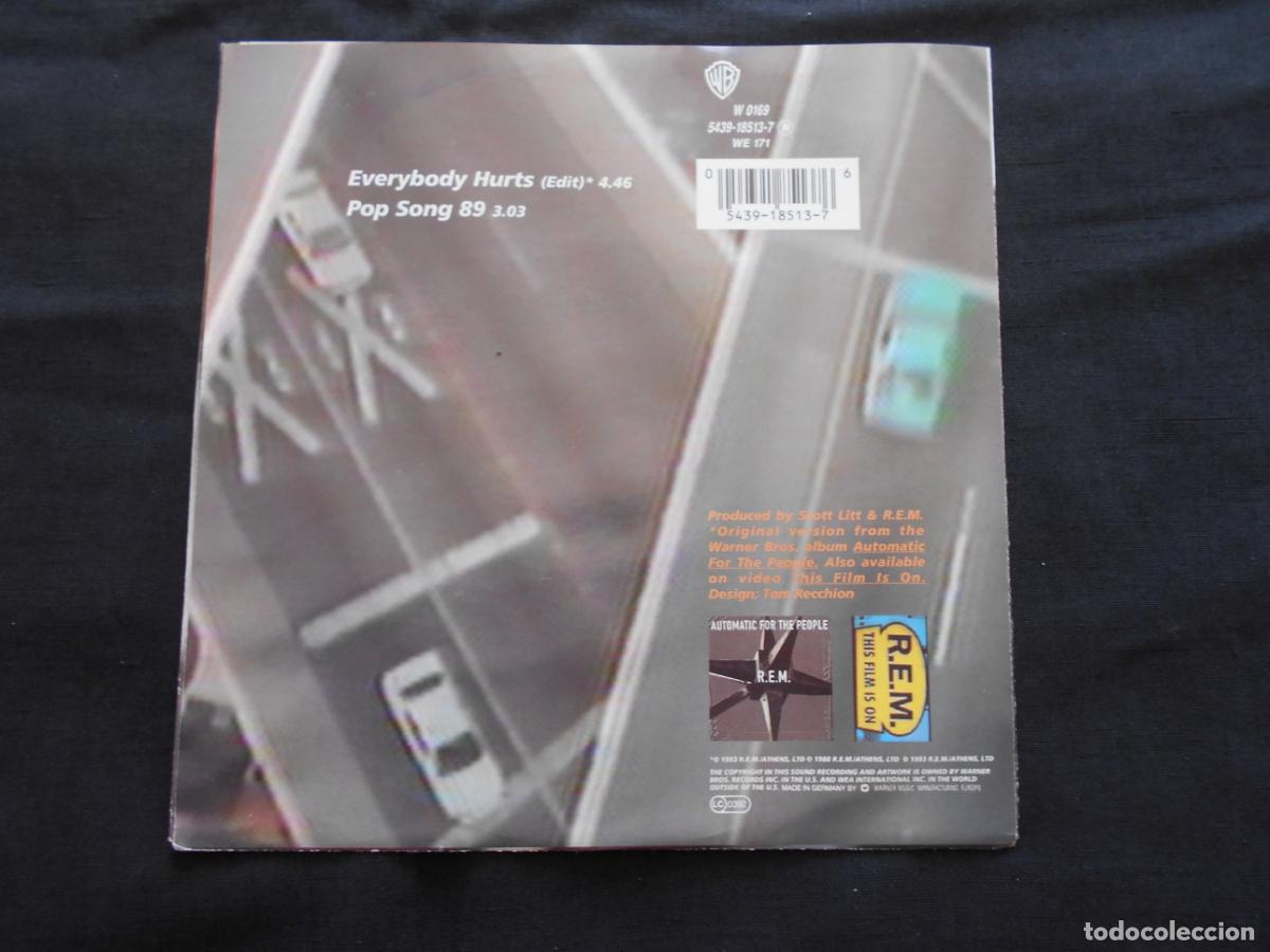Discos de vinilo: R.E.M. // EVERYBODY HURTS // MUY NUEVO - Foto 2