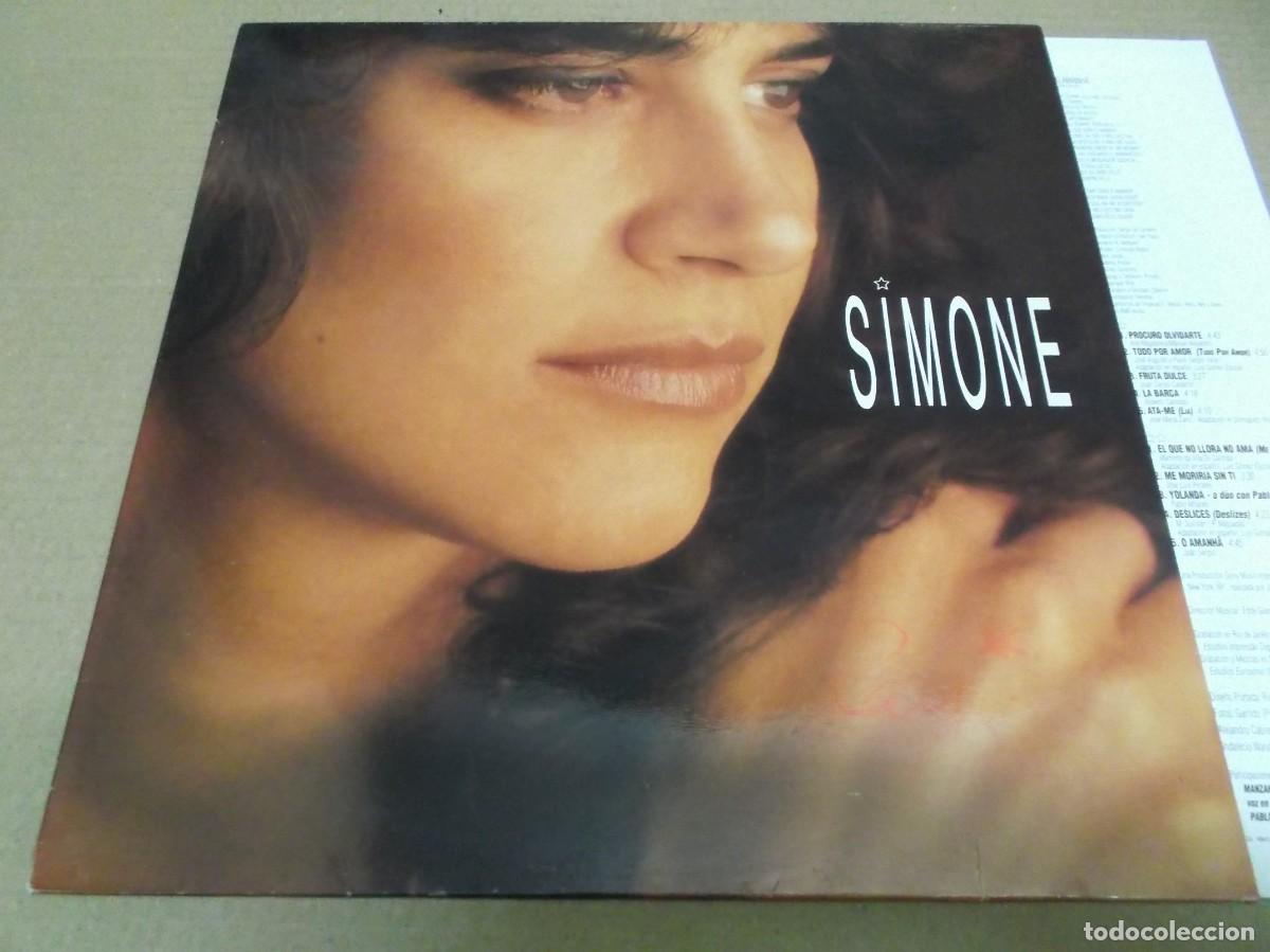 Discos de vinilo: SIMONE (LP) SIMONE A&Ntilde;O 1990 &ndash; ENCARTE CON LETRAS - Foto 1