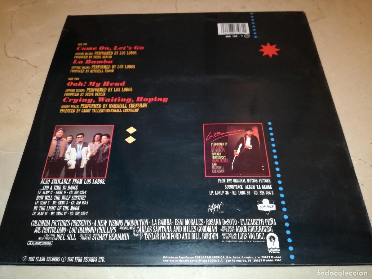 Discos de vinilo: LOS LOBOS-COME ON, LETS GO-ORIGINAL ESPA&Ntilde;OL 1987 - Foto 2