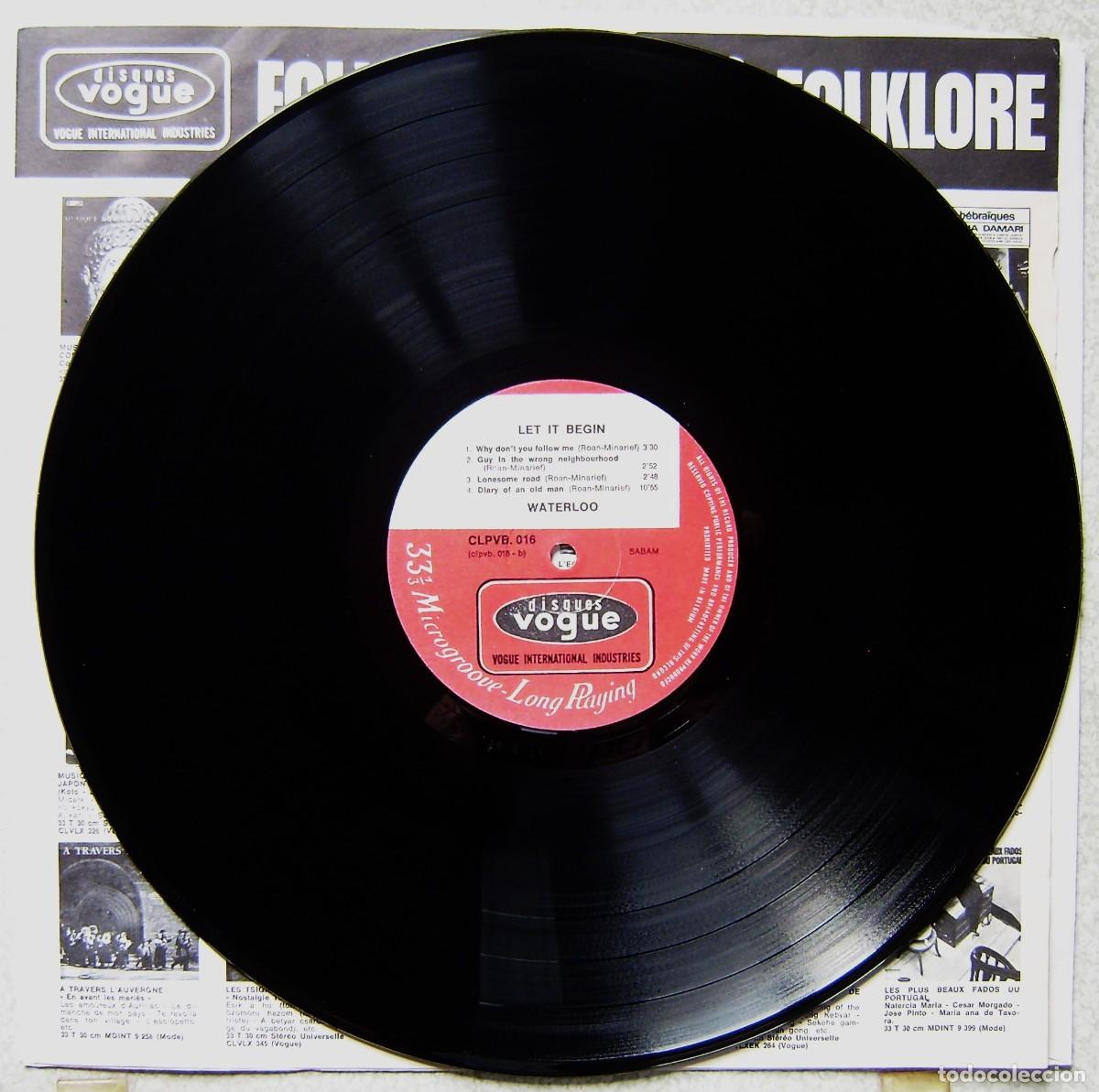 Discos de vinilo: WATERLOO.FIRST BATTLE..1&ordf; EDICION ...JOYA...JAZZ-ROCK PROGRESIVO BELGA - Foto 4