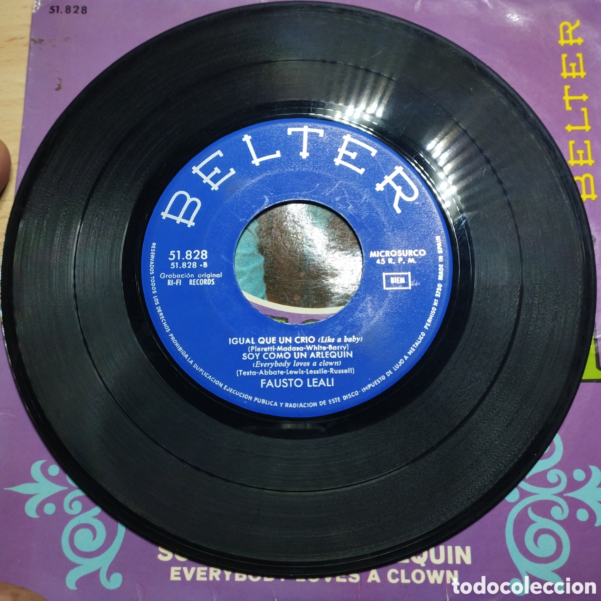 Discos de vinilo: EP 7&rdquo; Fausto Leali 1967 Herida + 3. - Foto 3