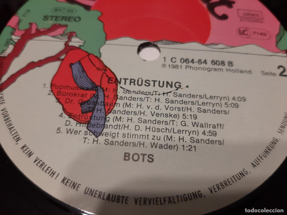 Discos de vinilo: BOTS -ENTR&Uuml;STUNG- (1981) LP DISCO VINILO - Foto 9