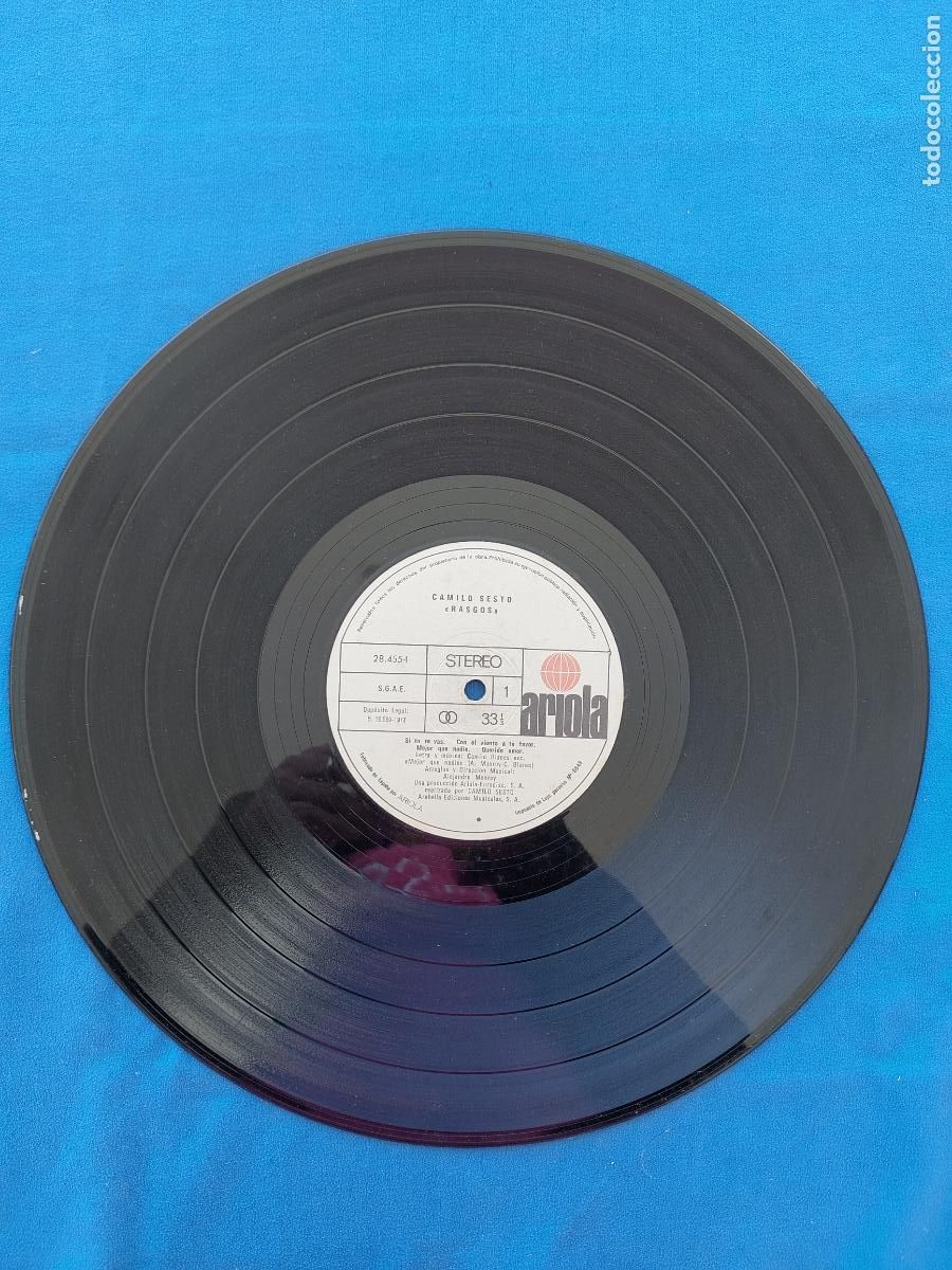 Discos de vinilo: CAMILO SESTO - RASGOS - Foto 3