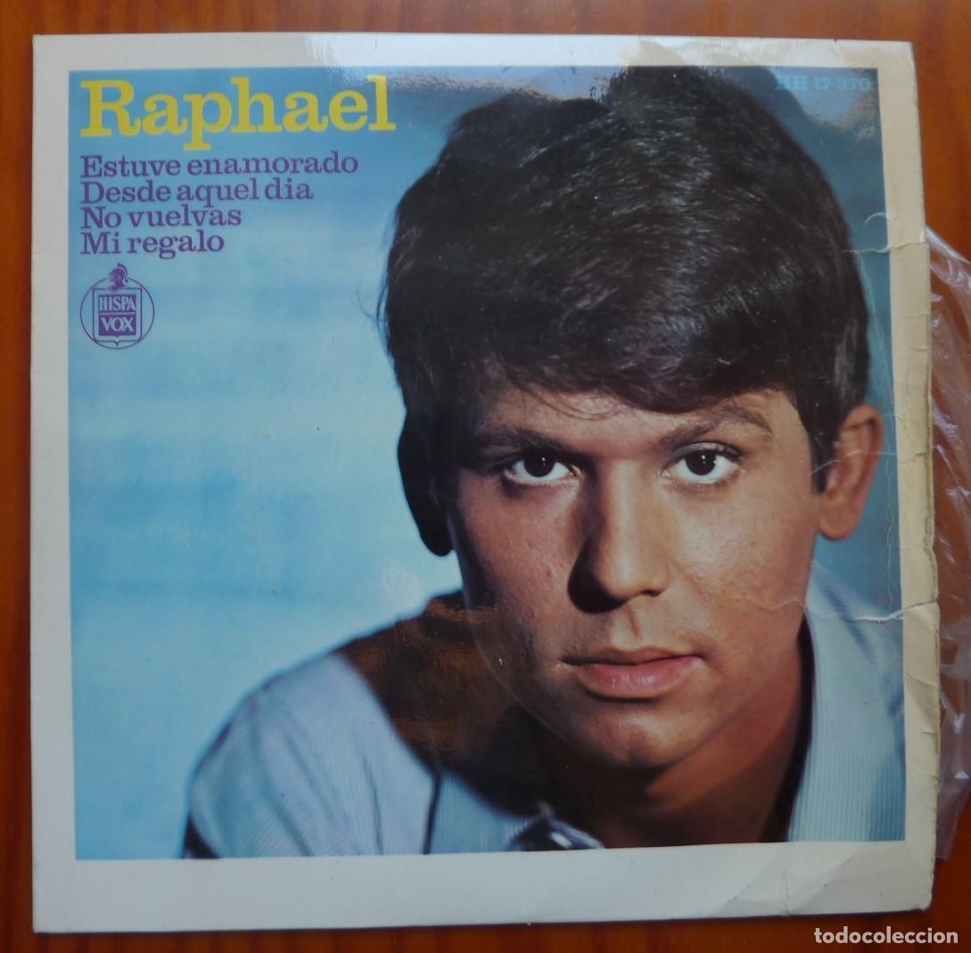 Discos de vinilo: RAPHAEL / ESTUVE ENAMORADO+3 / 1966 / EP - Foto 1