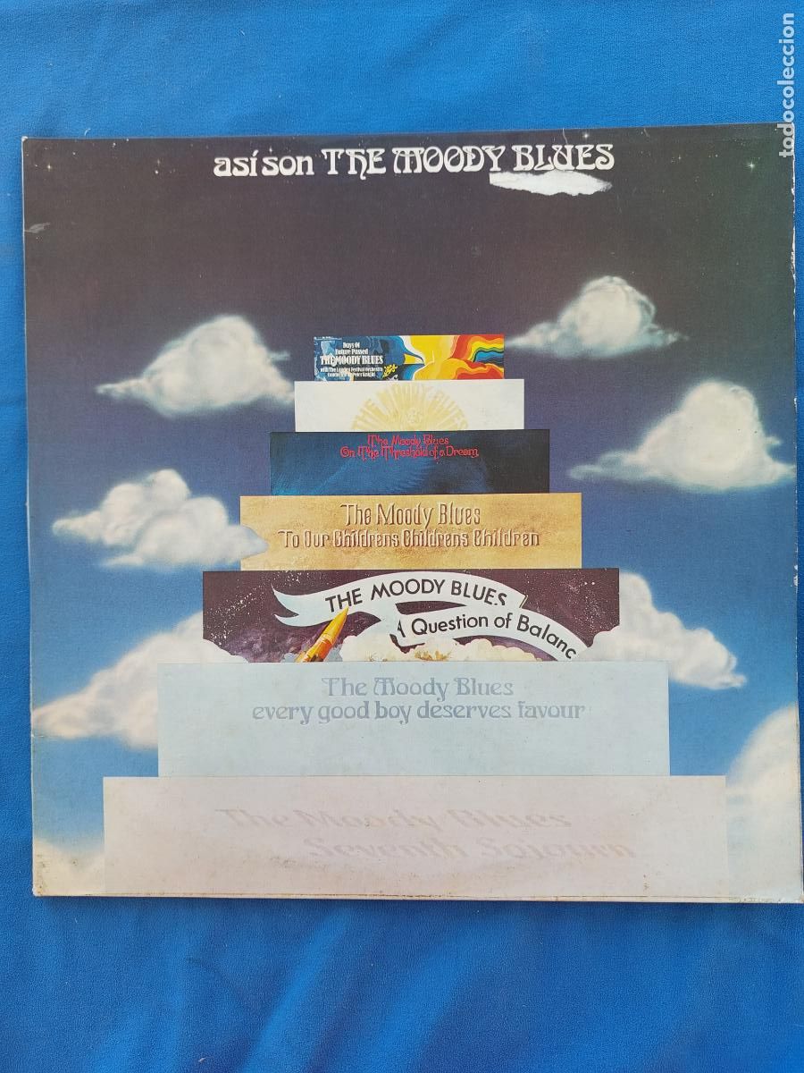 Discos de vinilo: THE MOODY BLUES - AS&Iacute; SON - Foto 1