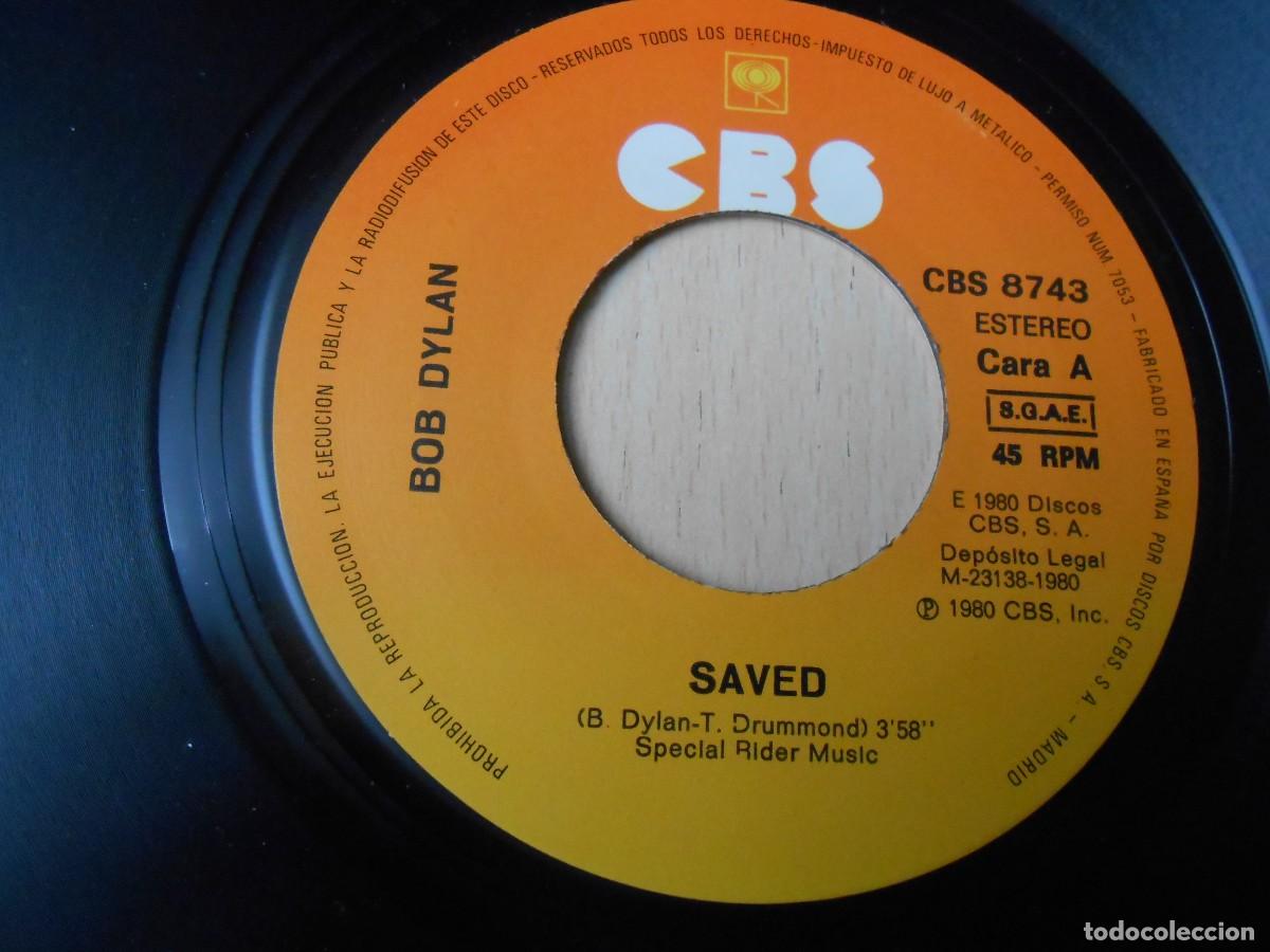 Discos de vinilo: BOB DYLAN, SG, SAVED + 1, A&Ntilde;O 1980, CBS 8743 - Foto 3
