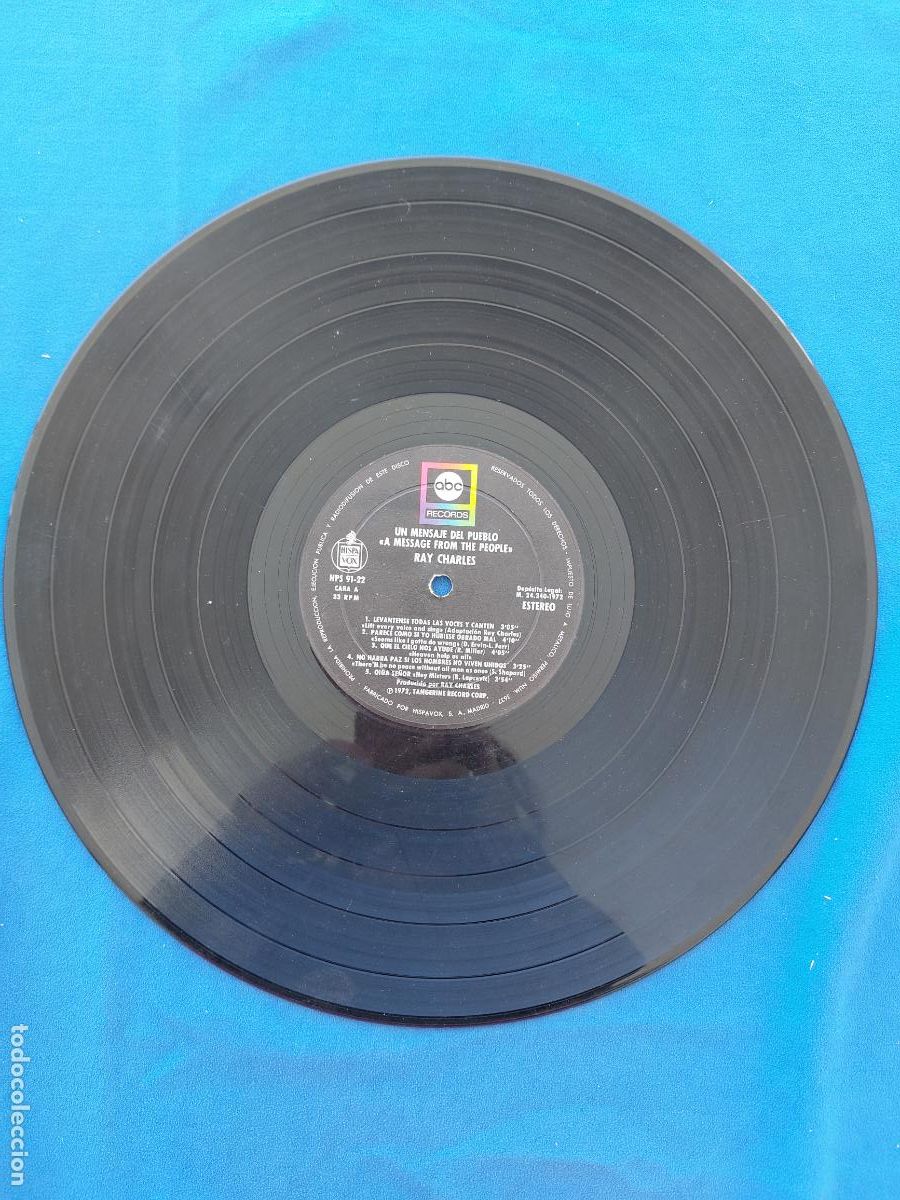 Discos de vinilo: RAY CHARLES - A MESSAGE FROM THE PEOPLE - Foto 2