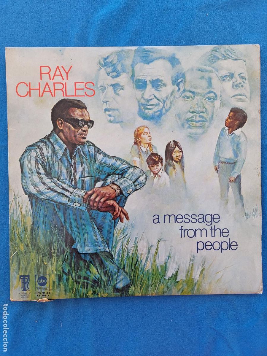 Discos de vinilo: RAY CHARLES - A MESSAGE FROM THE PEOPLE - Foto 1