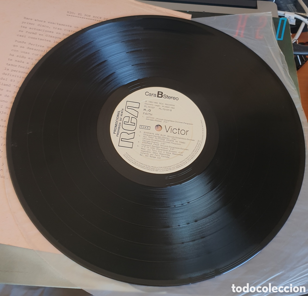 Discos de vinilo: H2O - Faith. Promocional - Foto 3