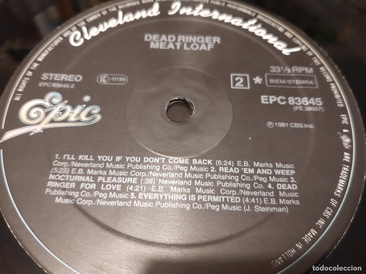 Discos de vinilo: MEAT LOAF -DEAD RINGER- (1981) LP DISCO VINILO - Foto 8