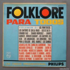 Discos de vinilo: LP. FOLKLORE PARA TODOS - VOLUMEN 3
