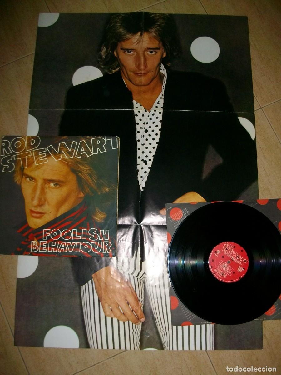 Discos de vinilo: Rod Stewart &ndash; Foolish Behaviour LP + POSTER - Foto 1