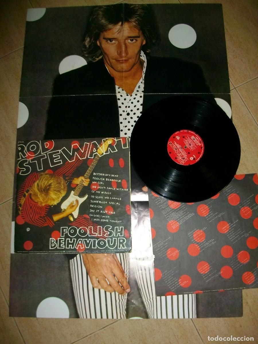 Discos de vinilo: Rod Stewart &ndash; Foolish Behaviour LP + POSTER - Foto 2