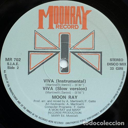 Discos de vinilo: Moon Ray&ndash; Viva-ITALY-1985-MAXI SINGLE - Foto 4