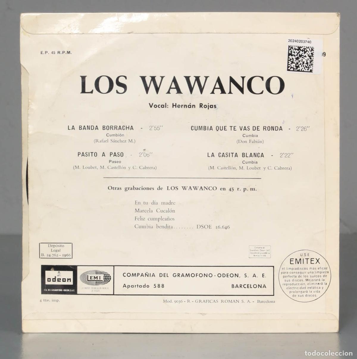 Discos de vinilo: EP. Los Wawanco &ndash; La Banda Borracha - Foto 2