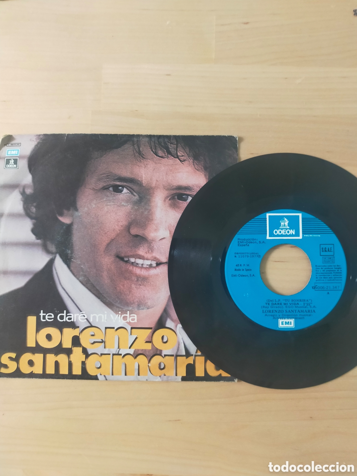 Discos de vinilo: Vinilo single Lorenzo Santamar&iacute;a - Foto 3