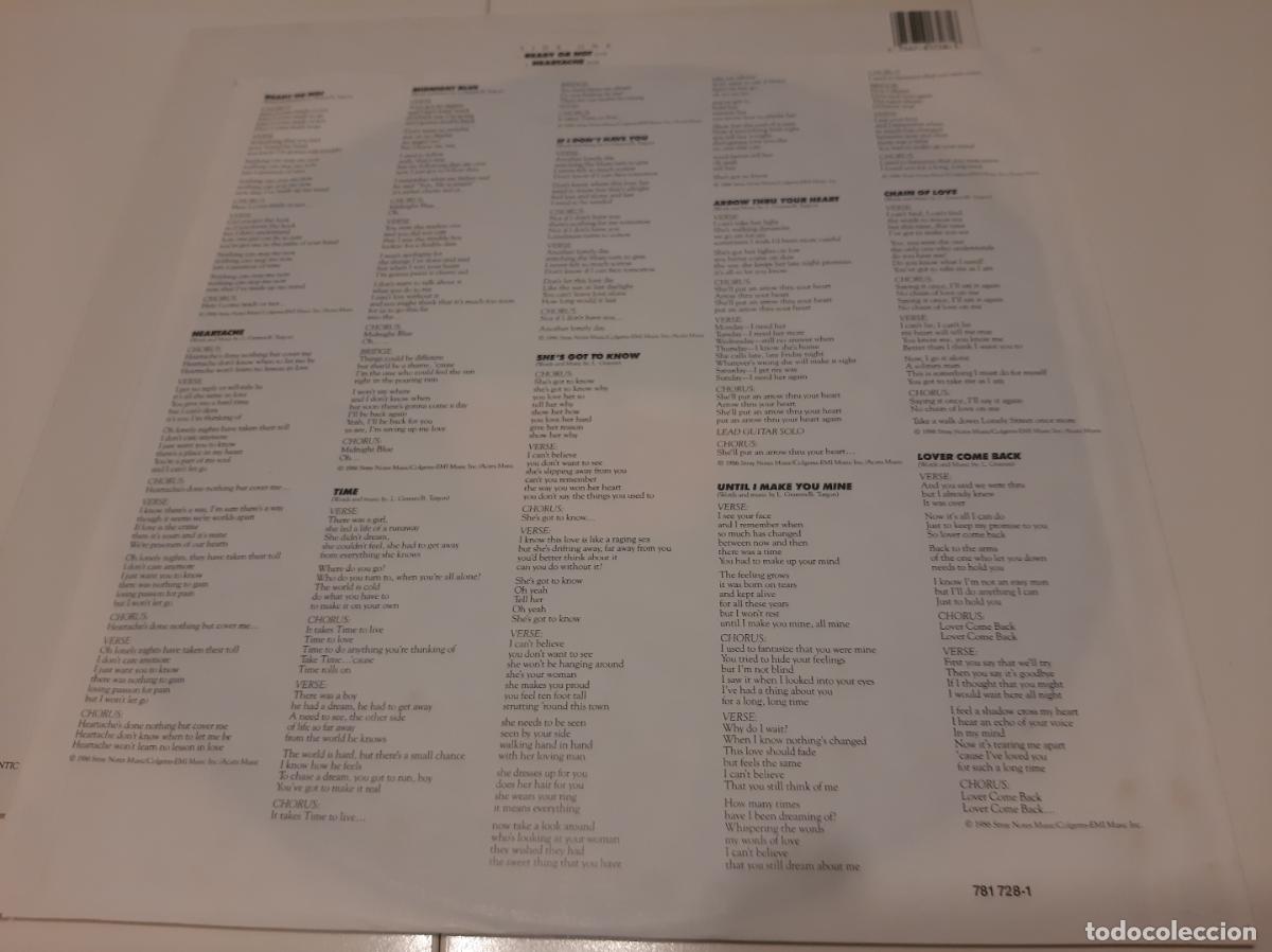 Discos de vinilo: LOU GRAMM -READY OR NOT- (1987) LP DISCO VINILO - Foto 6