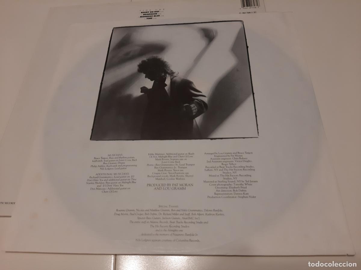 Discos de vinilo: LOU GRAMM -READY OR NOT- (1987) LP DISCO VINILO - Foto 7