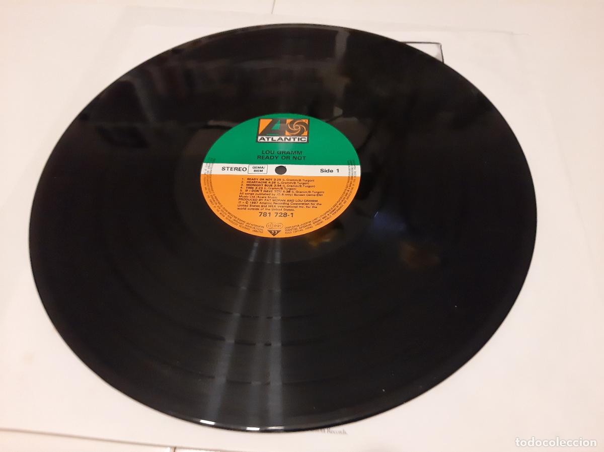 Discos de vinilo: LOU GRAMM -READY OR NOT- (1987) LP DISCO VINILO - Foto 9
