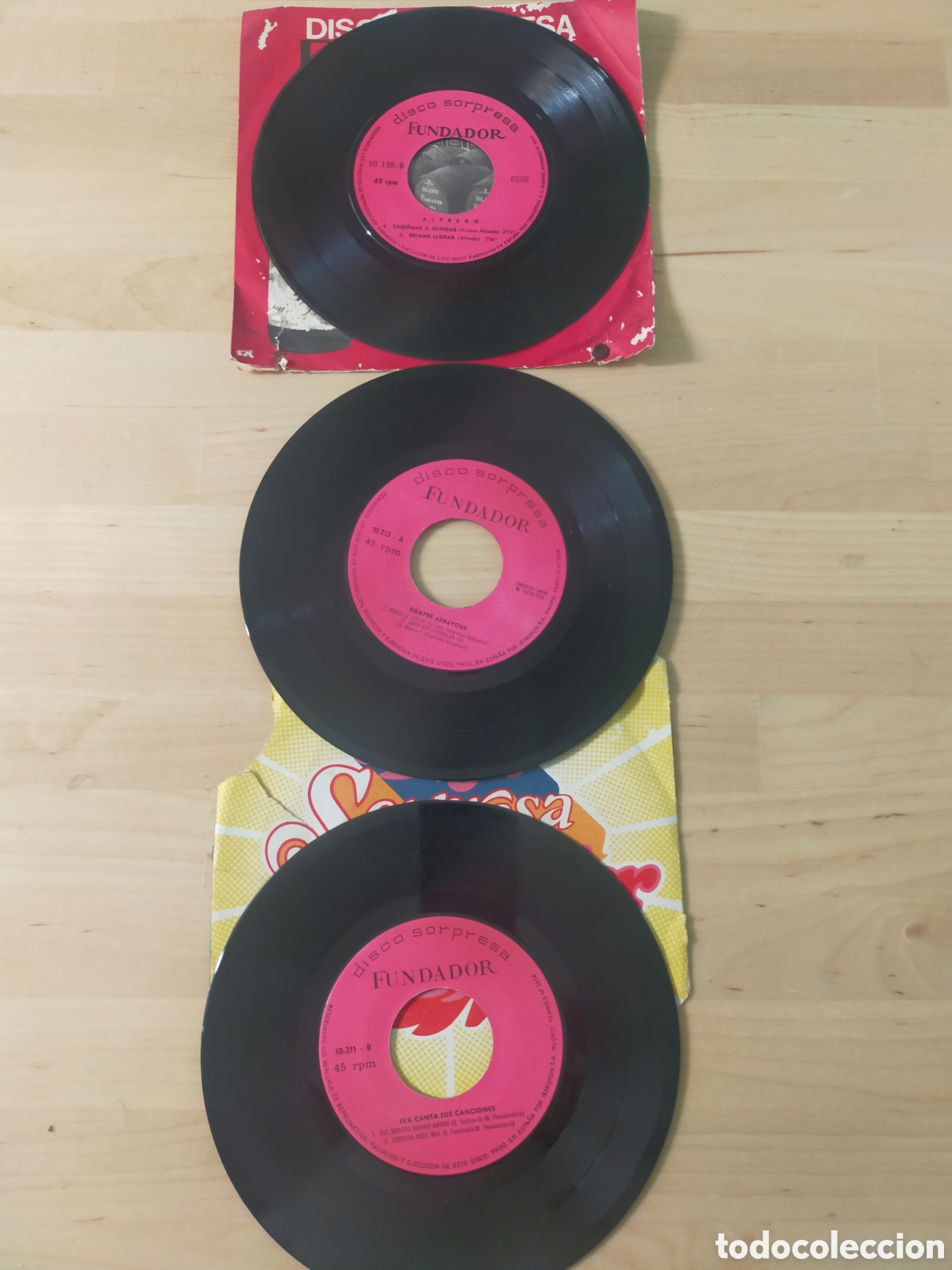 Discos de vinilo: Lote Discos Sorpresa Fundador - Foto 1