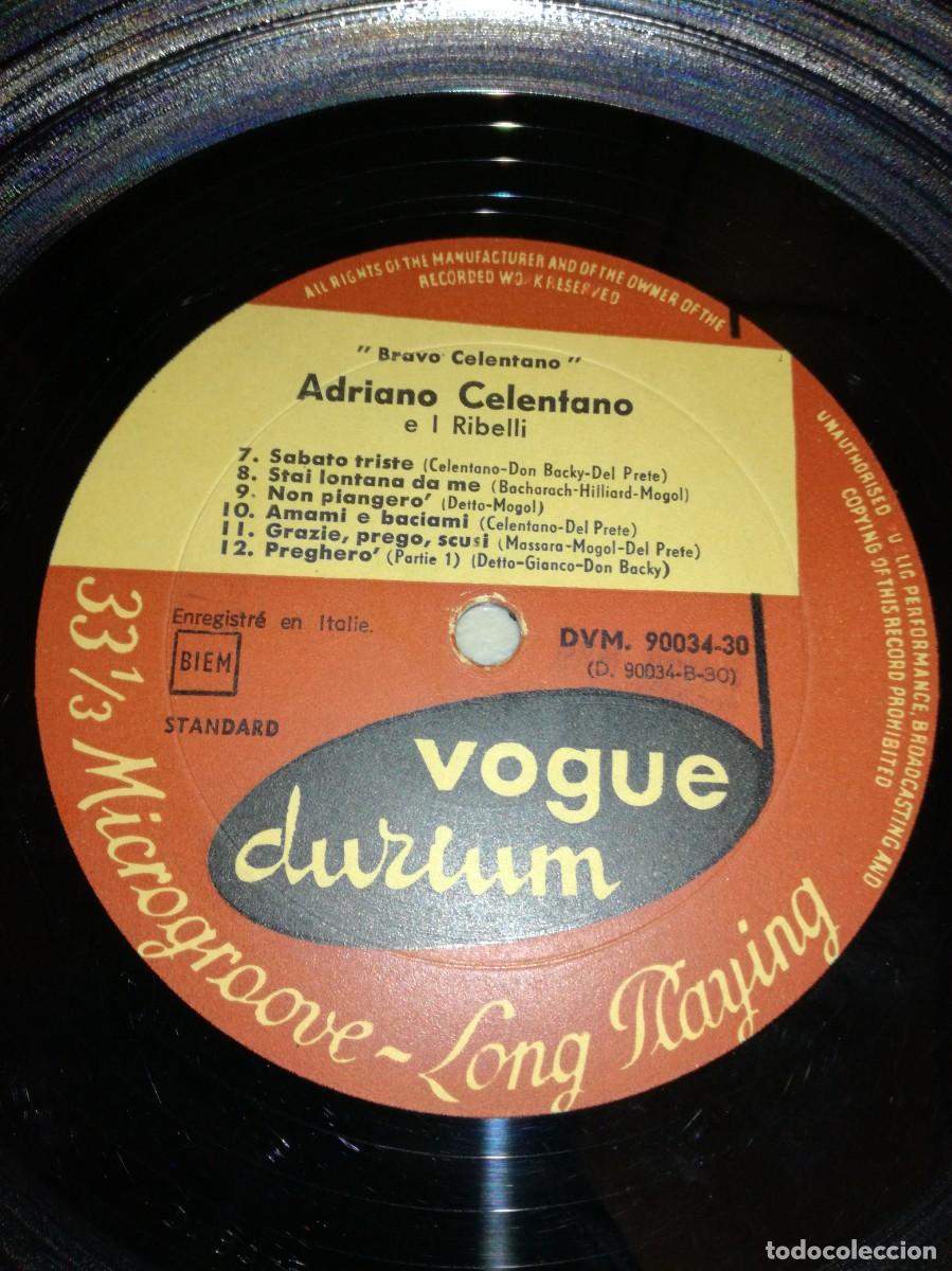 Discos de vinilo: ADRIANO CELENTANO E I RIBELLI-BRAVO CELENTANO - Foto 4