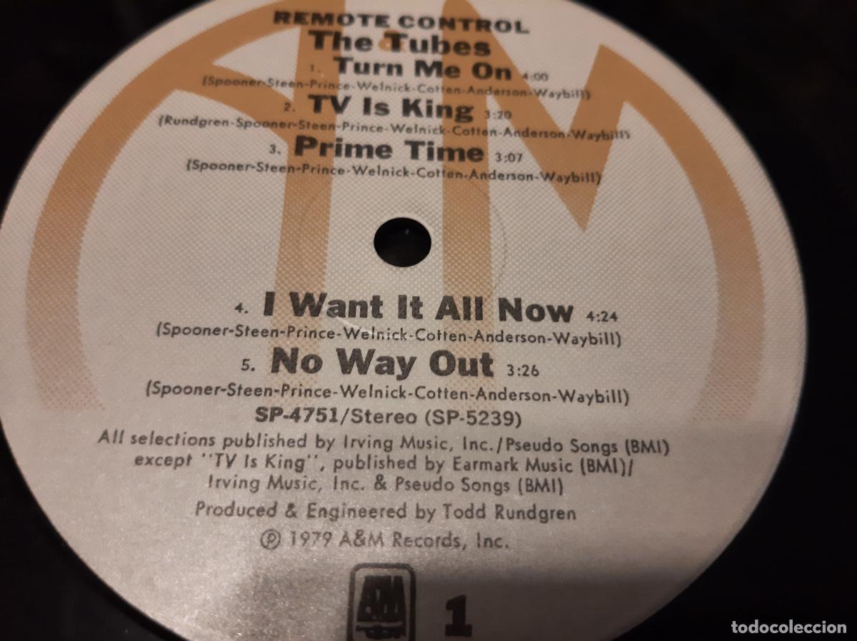 Discos de vinilo: THE TUBES -REMOTE CONTROL- (1979) LP DISCO VINILO - Foto 8
