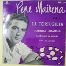 Discos de vinilo: PEPE MAIRENA EP SELLO HISPAVOX EDITADO EN ESPAÑA...AÑO 1958