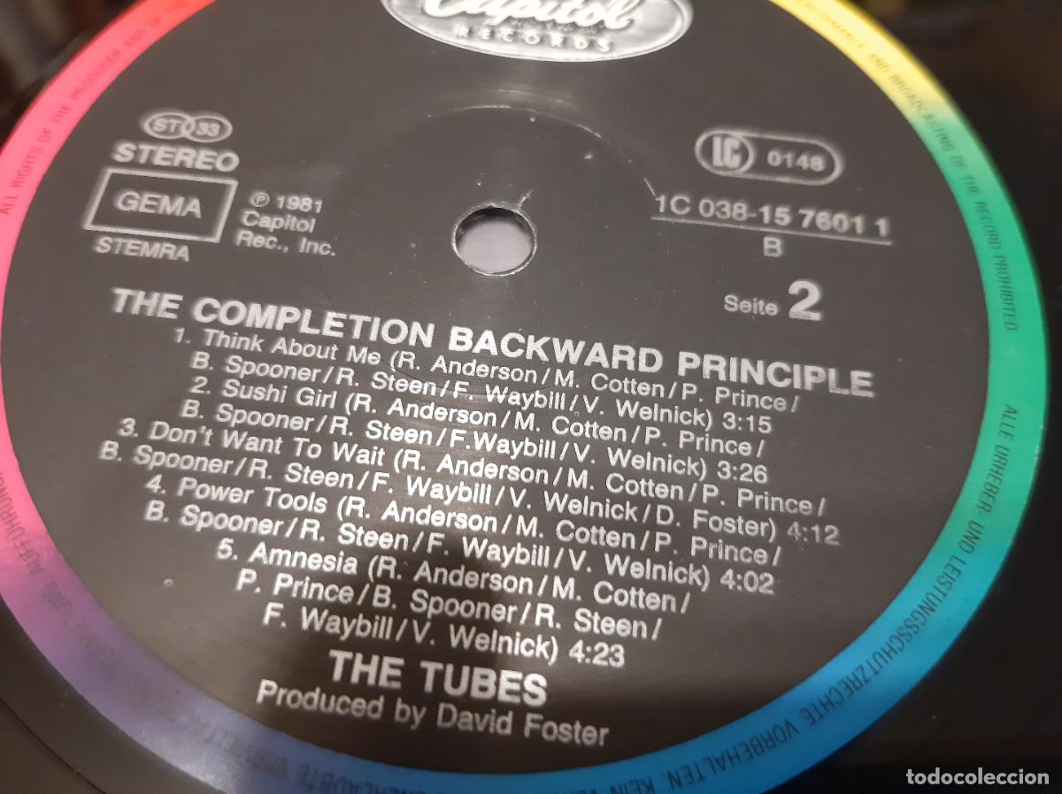 Discos de vinilo: TUBES -THE COMPLETION BACKWARD PRINCIPLE- (1985) LP DISCO VINILO - Foto 8