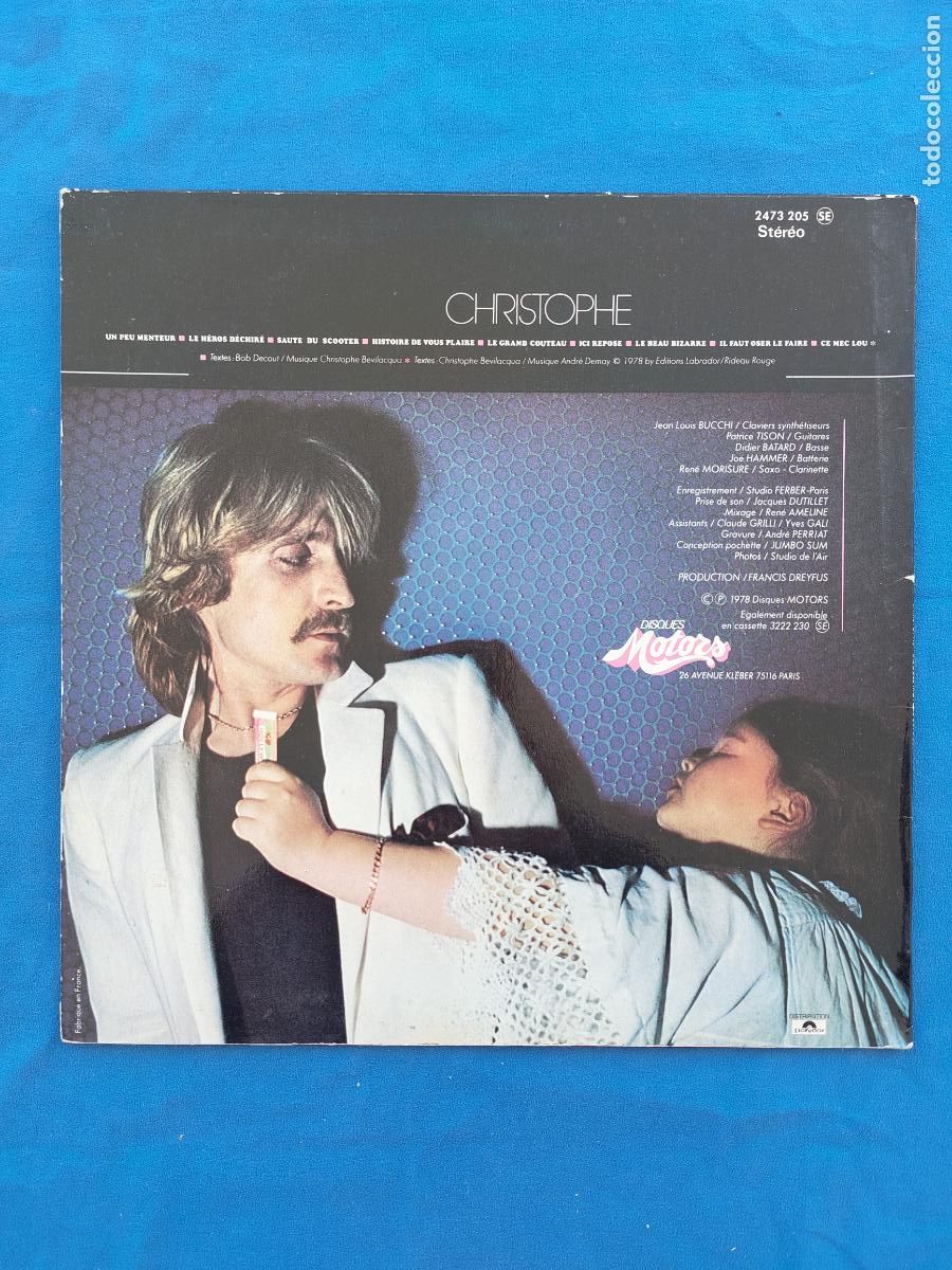 Discos de vinilo: CHRISTOPHE - LE BEAU BIZARRE - Foto 3