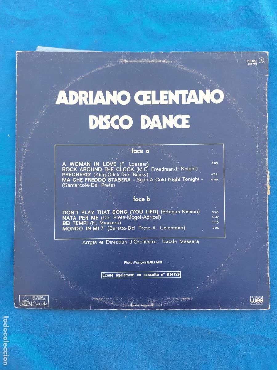 Discos de vinilo: ADRIANO CELENTANO - DISCO DANCE - Foto 3