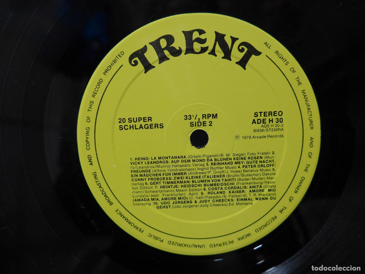 Discos de vinilo: 20 SUPER SCHLAGERS - Foto 9