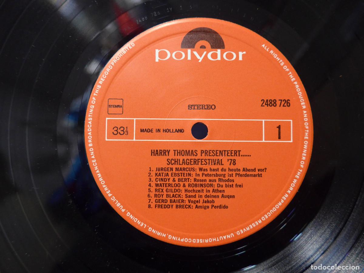 Discos de vinilo: HARRY THOMAS PRESENTEERT SCHLAGERFESTIVAL 78 - Foto 7
