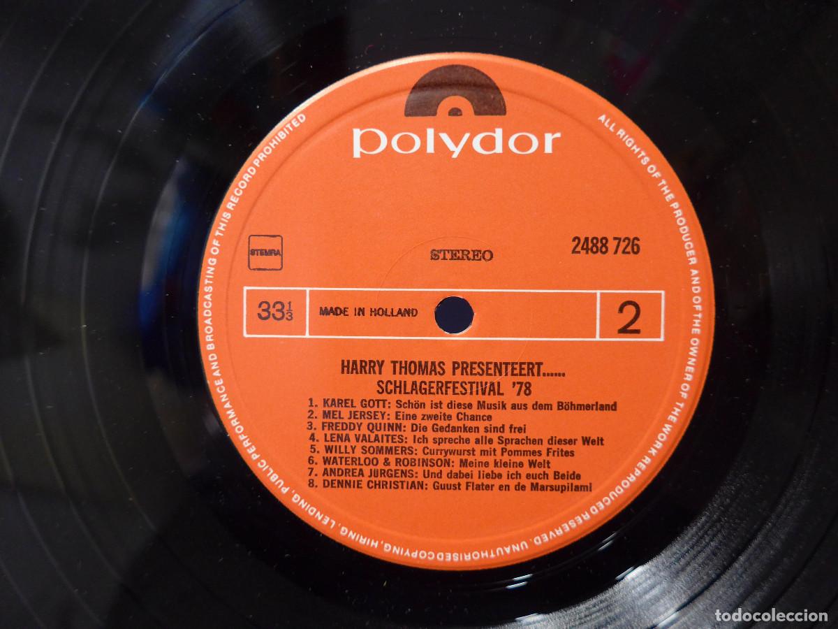 Discos de vinilo: HARRY THOMAS PRESENTEERT SCHLAGERFESTIVAL 78 - Foto 9