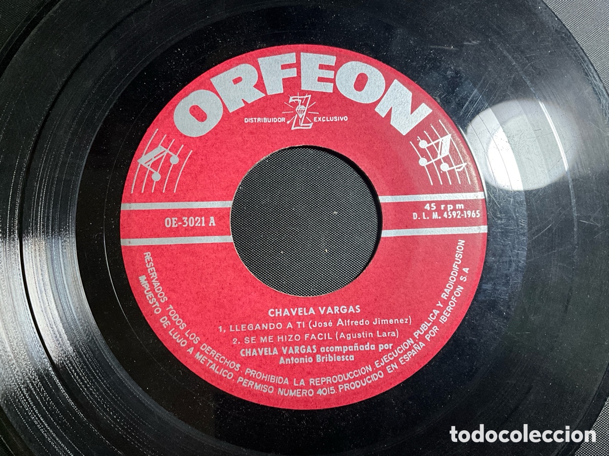 Discos de vinilo: Chavela Vargas - Foto 3