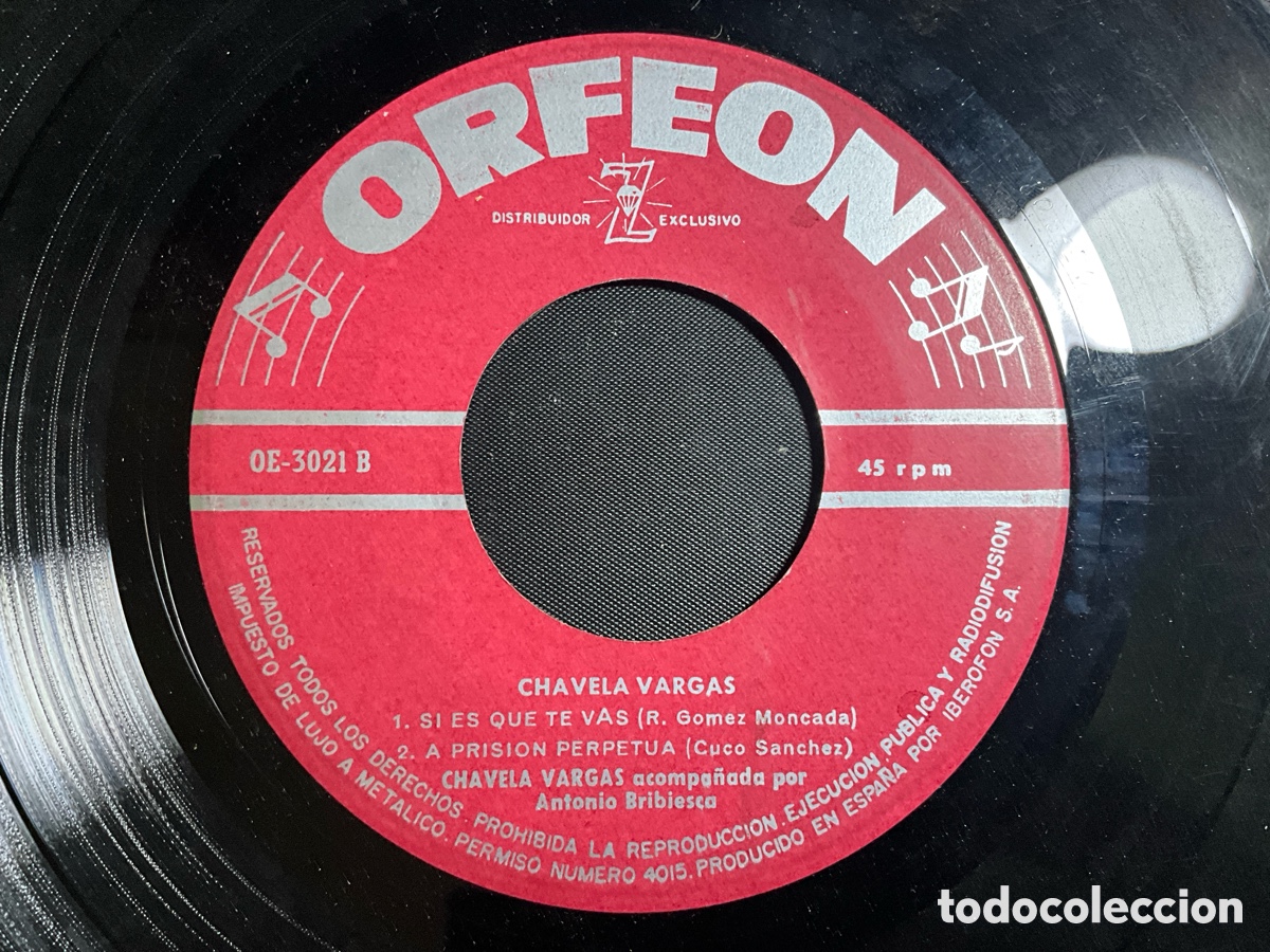 Discos de vinilo: Chavela Vargas - Foto 4