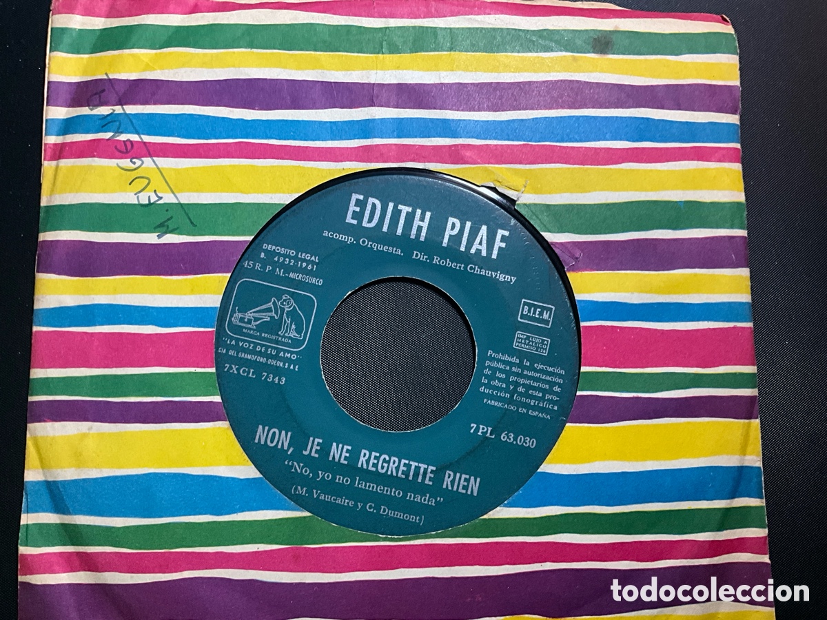 Discos de vinilo: EDITH PIAF - Foto 1