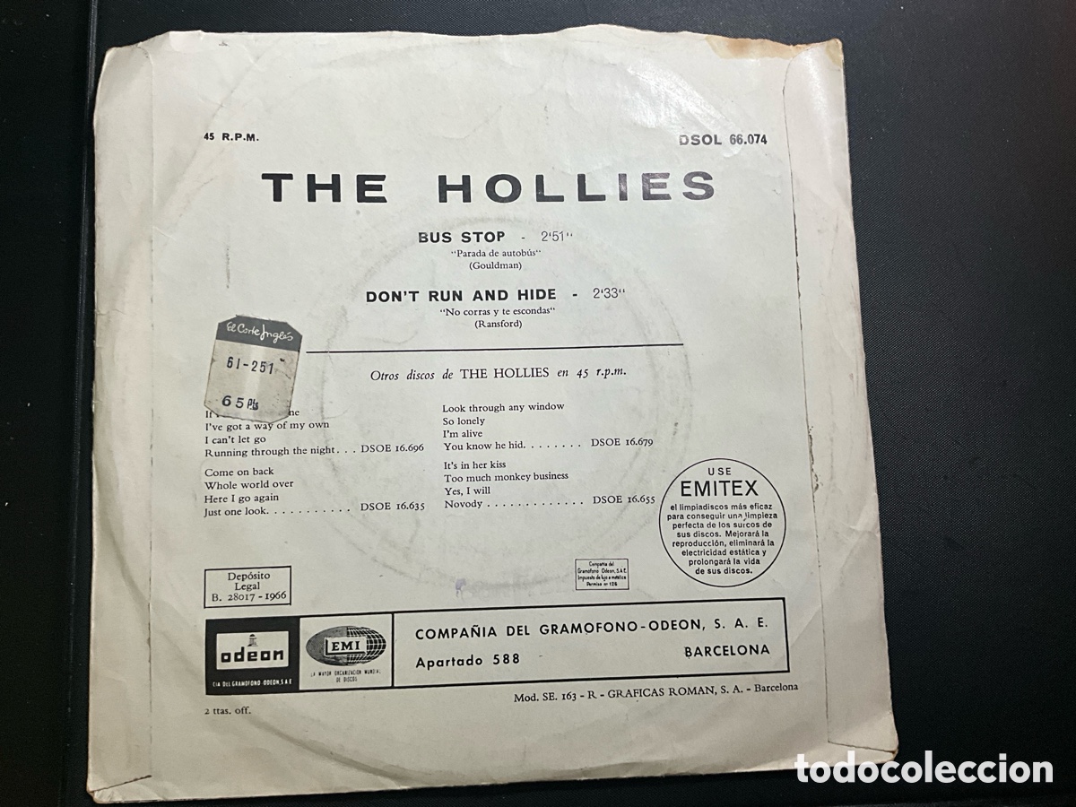 Discos de vinilo: THE HOLLIES - Foto 2