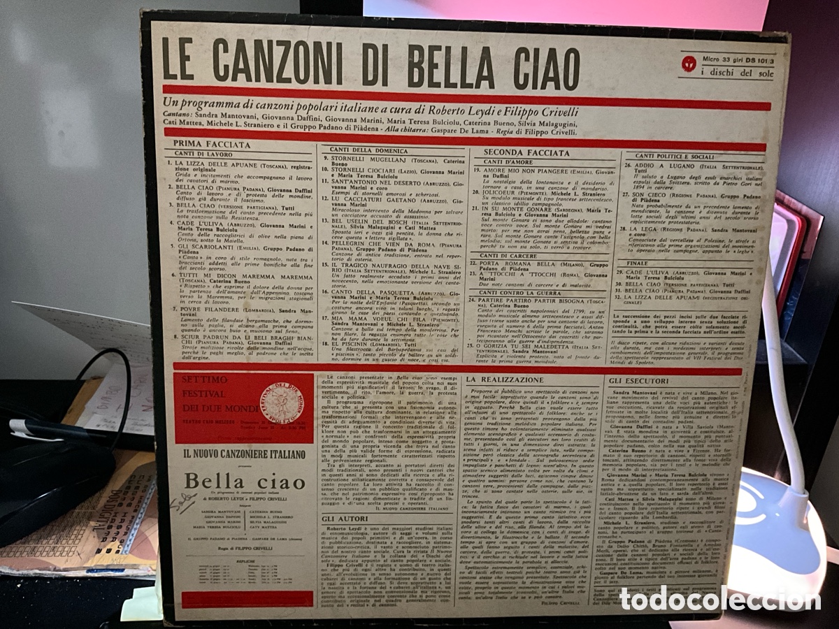 Discos de vinilo: BELLA CIAO - Foto 2