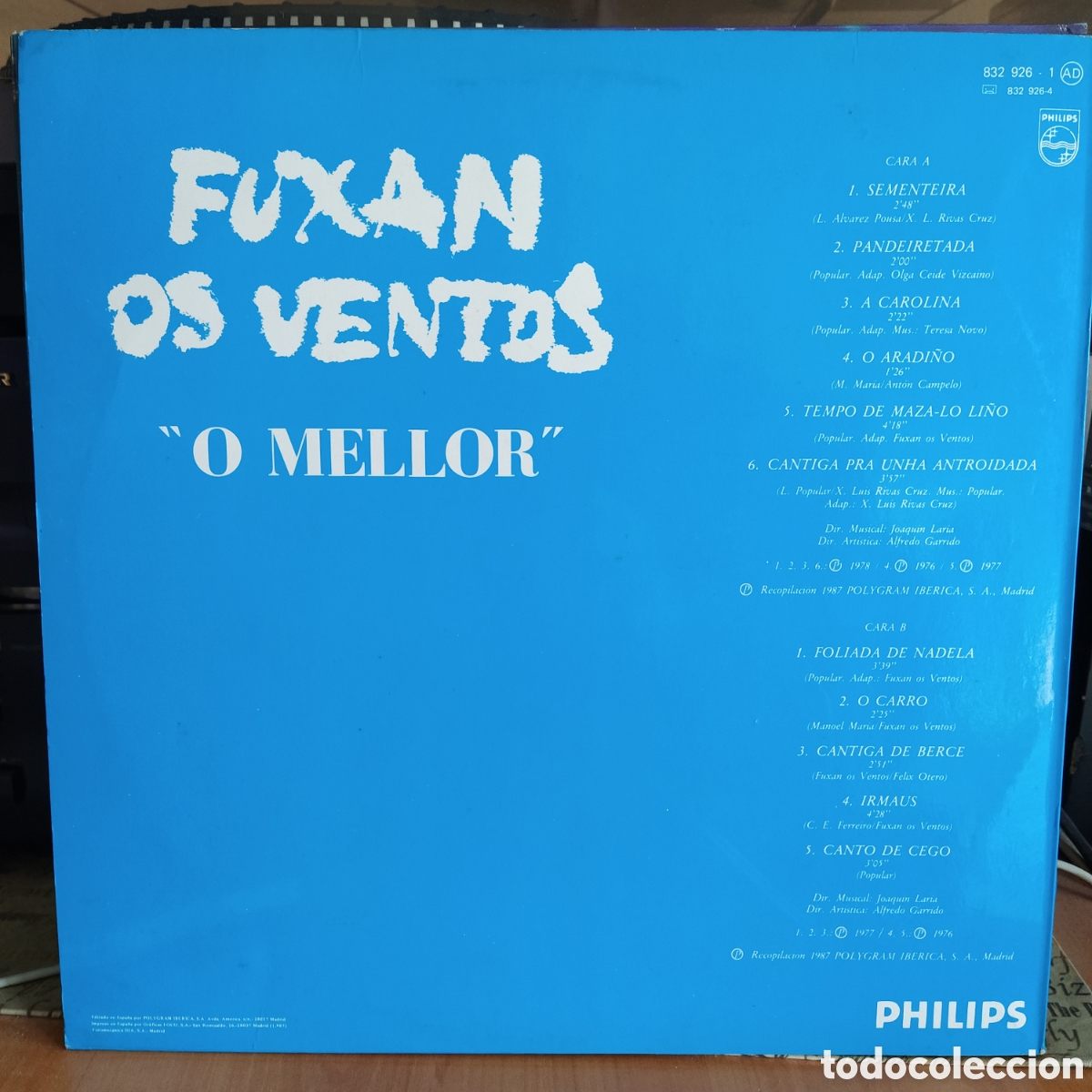 Discos de vinilo: Fuxan Os Ventos - O Mellor (LP) - Foto 2
