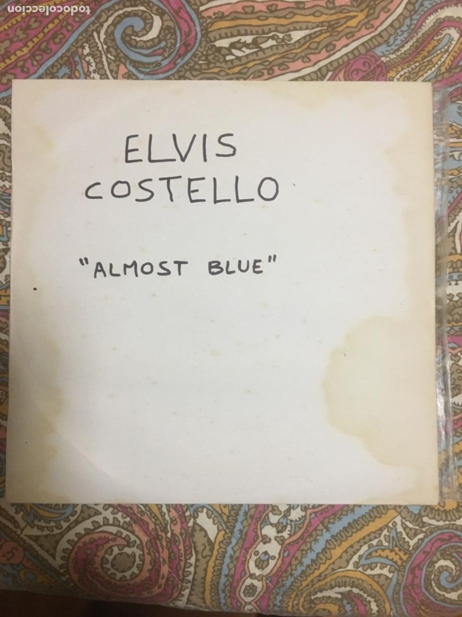 Discos de vinilo: ELVIS COSTELLO-ALMOST BLUE(SIN CARATULA) - Foto 1