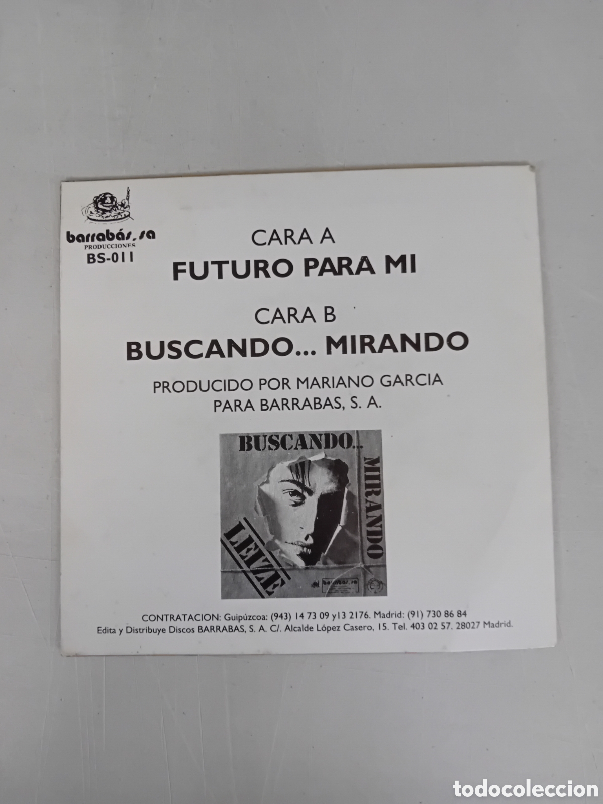 Discos de vinilo: LEIZE. FUTURO PARA MI. BUSCANDO MIRANDO - Foto 2