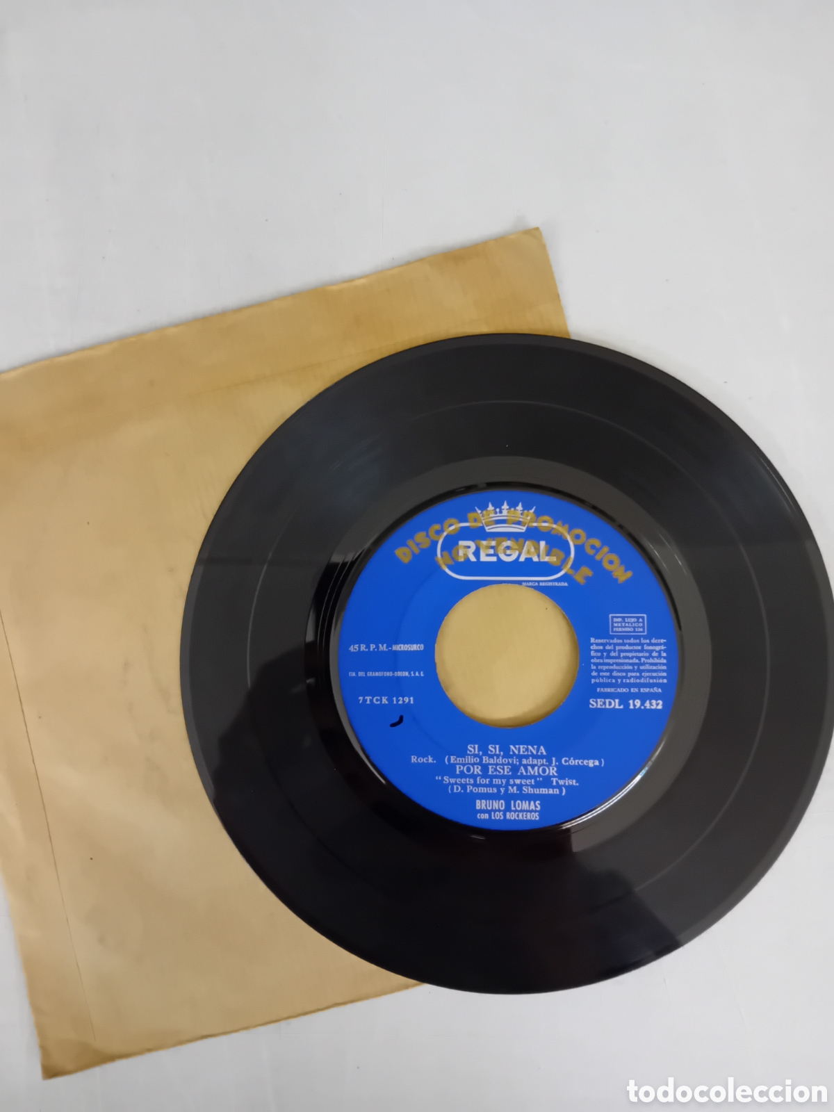 Discos de vinilo: BRUNO LOMAS. CASA SOL NACIENTE. SI SI NENA - Foto 2