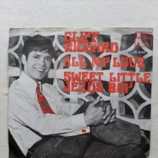 Discos de vinilo: CLIFF RICHARD - ALL MY LOVE - SINGLE HOLANDA 1967