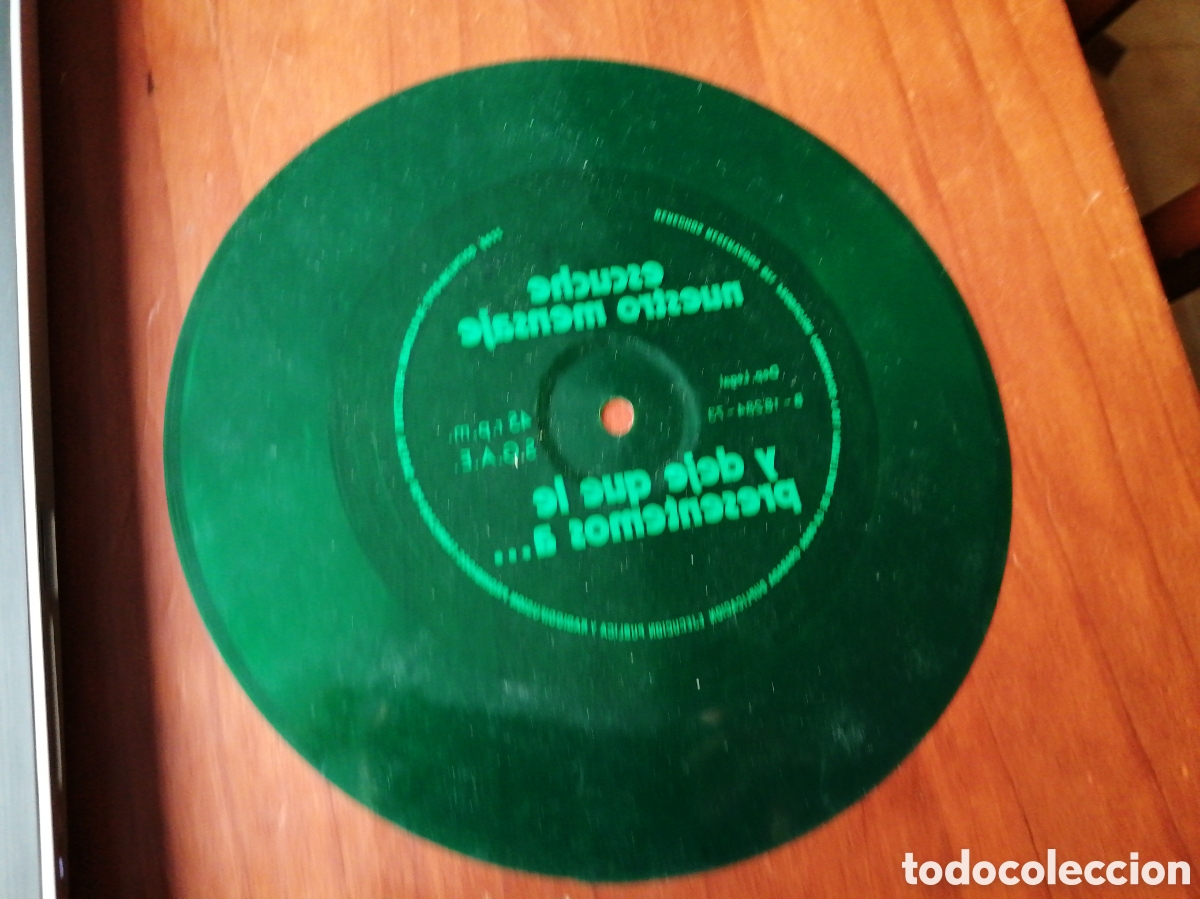 Discos de vinilo: SINGLE 7&rdquo; VINILO DISCO ( SIN FUNDA) FLEXY DICS VERDE - Foto 2